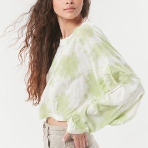 UO Lime Cropped Long Sleeve